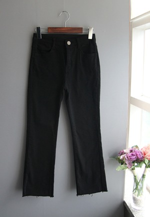 기모부츠컷-pants(블랙)