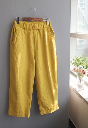 얇은아방일자-pants(옐로우)